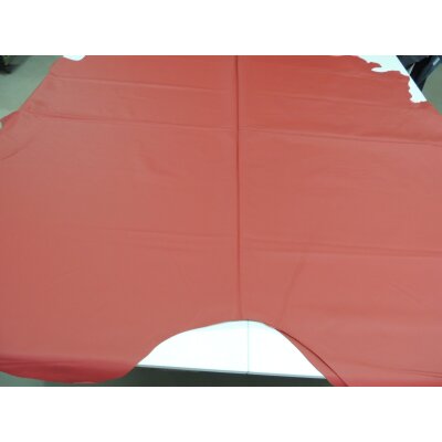 Lederhaut Puerto Farbe rot gedecktes Leder ca. 5,0 qm