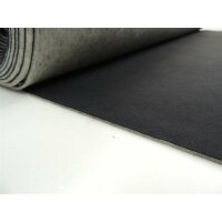 Dinamica Stoff Autostoff 3 mm Vliesr&uuml;cken SALE anthrazit/schwarz