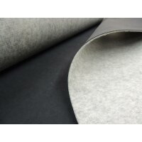 Dinamica Stoff Autostoff 3 mm Vliesr&uuml;cken SALE anthrazit/schwarz