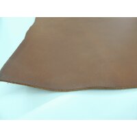 Blankleder B&uuml;ffel Farbe cognac Sattlerleder vegetabil Fahlleder Fl&auml;che ca. 0,8 - 0,9 qm.