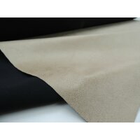 Polsterstoff Vintage Look Farbe beige Microfaser Stoff Möbelstoff ab 1 lfm.