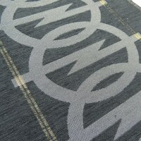 Autostoff Oldtimer schwarz Opel Logo Manta Ascona 400