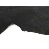 Wasserbüffel Autoleder Nubuk schwarz