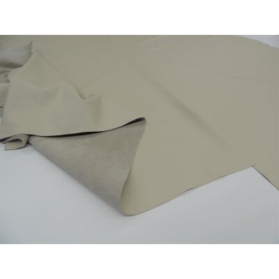 Lederhaut Polsterleder Puerto Farbe beige Rindleder Möbelleder gedecktes Leder 5,73 qm