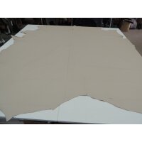 Lederhaut Polsterleder Puerto Farbe beige Rindleder Möbelleder gedecktes Leder 5,73 qm