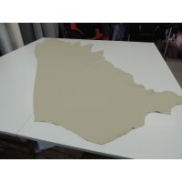 Lederhaut Polsterleder Puerto Farbe beige Rindleder Möbelleder gedecktes Leder 6,84 qm