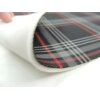 Autostoff VW Clark Golf ORIGINAL GTI Karo mit rotem Streifen & 3 mm Schaum und Charmeuse