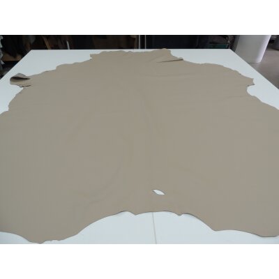 Lederhaut Polsterleder Puerto Farbe beige natur Rindleder gedecktes Leder 4,22 qm