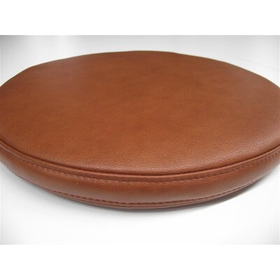 Lederpolster Sitzkissen Braun Echtleder Nappa 35x35x3 cm rutschfest Lochleder