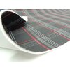 Autostoff VW Clark Golf GTI anthrazit schwarz kariert mit rotem Streifen & 3 mm Schaum und Charmeuse