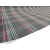 Autostoff VW Clark Golf REPLIKA GTI anthrazit schwarz kariert mit rotem Streifen & 3 mm Schaum und Charmeuse